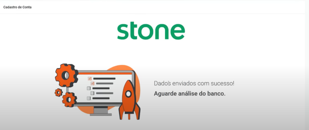 Tela do Internet Banking no status de "Aguardando Análise do Banco"